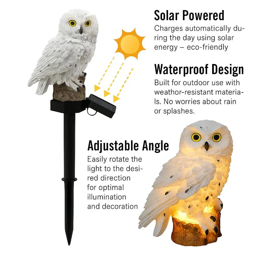 🔥 Holiday Special 50% OFF 🔥 Waterproof Solar Owl Light