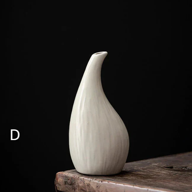 Classic White Ceramic Table Vase