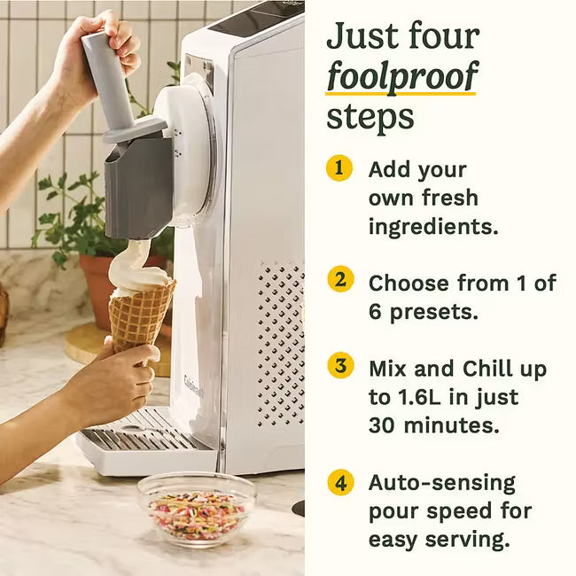 6-in-1 Frozen Dessert Maker | Soft Serve Ice Cream, Slushie, Sorbet & Frozen Drink Machine with Auto