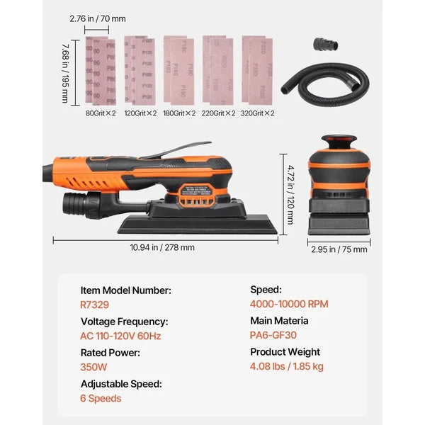 350W Brushless Sheet Sander