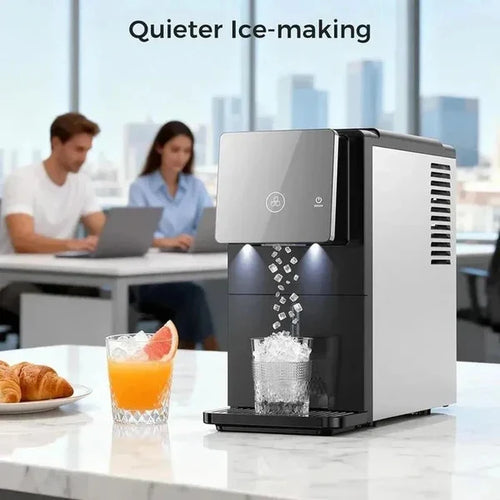 Countertop Nugget Ice Maker with Touch-Free Dispensing